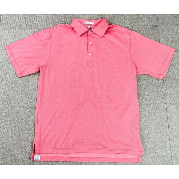 Peter Millar Other - Peter Millar Vintage Men's Button Up Short Sleeve Golf Polo Shirt Size L